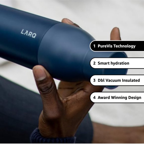 LARQ Bottle - Self-Cleaning and Insulated Stainless Steel Water Bottle  17oz - Picture 6 of 11